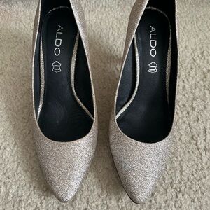 Champagne Gold Glitter Heels